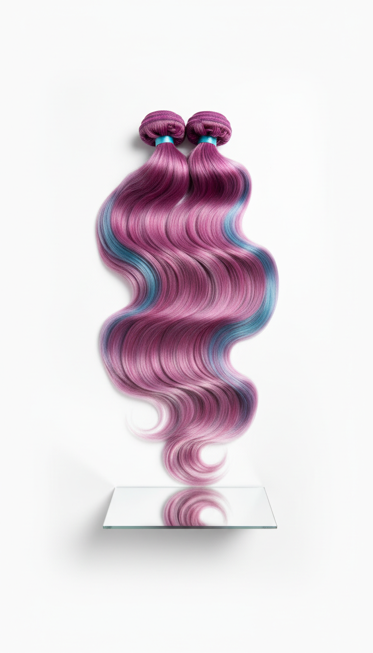 Mirrored Lilac Human Hair Extensions