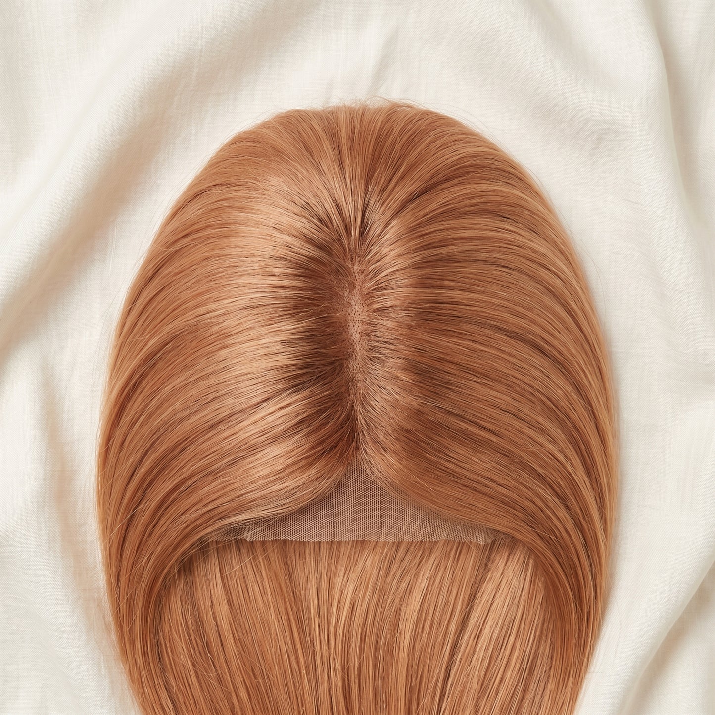 QOGH Hair Topper Solid Colour #27 top view parting