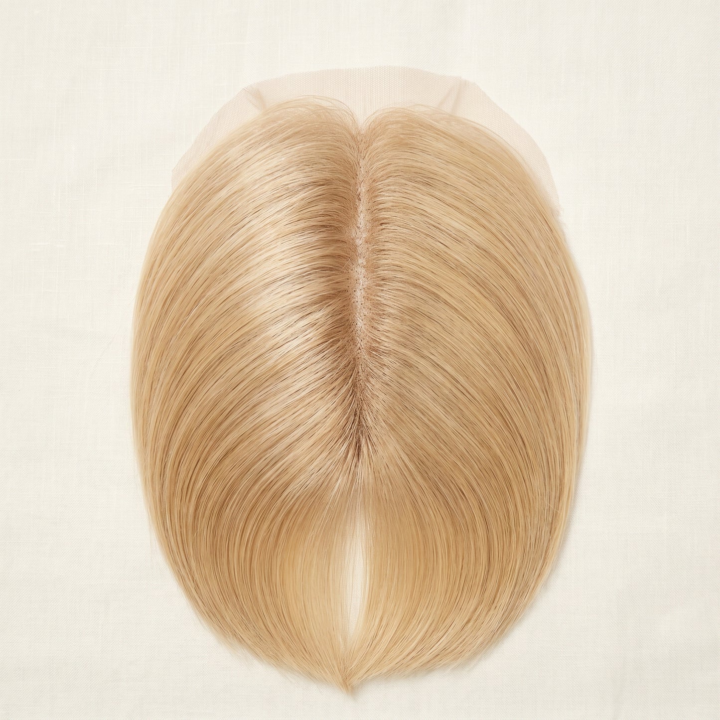 QOGH Hair Topper Solid Colour #613 top view parting