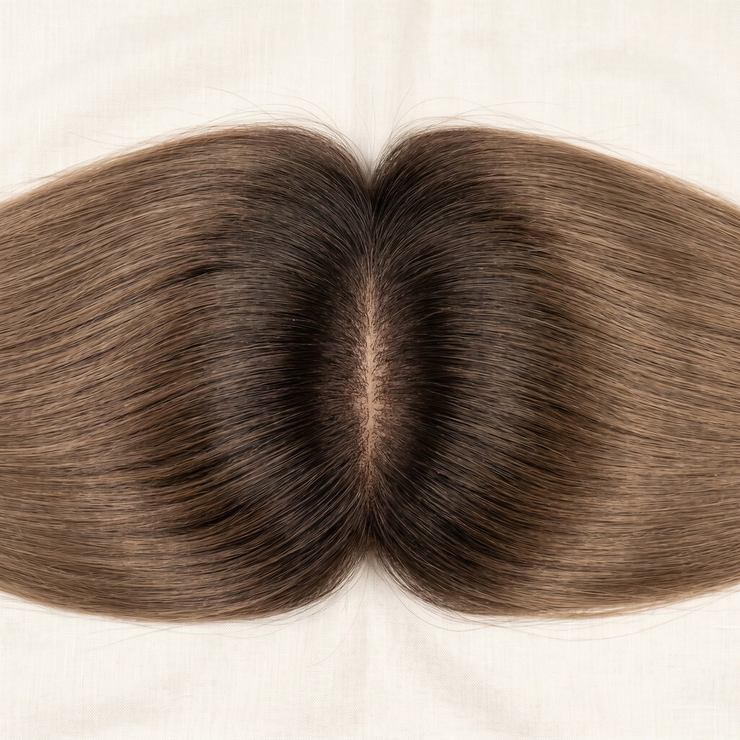 QOGH Hair Topper Rooted #P4/8 top view parting