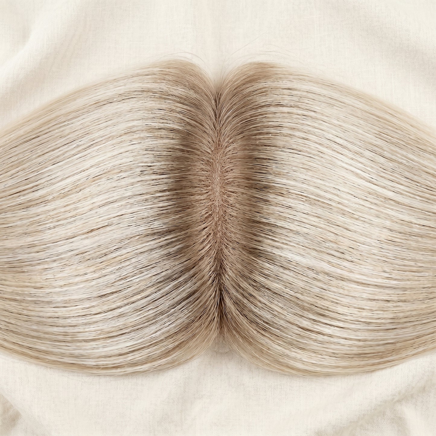QOGH Hair Topper Balayage P9A/60 top view parting