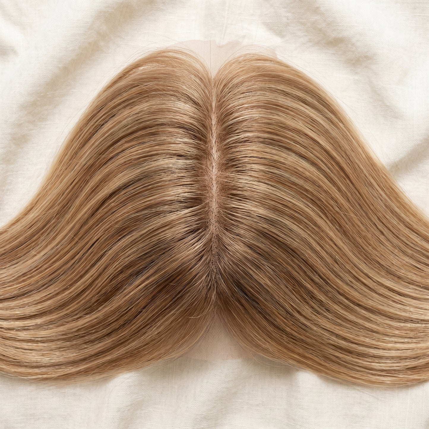 QOGH Hair Topper Balayage Venice top view parting